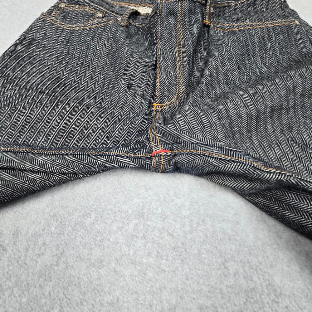 Gustin Mens 38x30 Button Fly 562 Herringbone Jeans - Picture 5 of 16